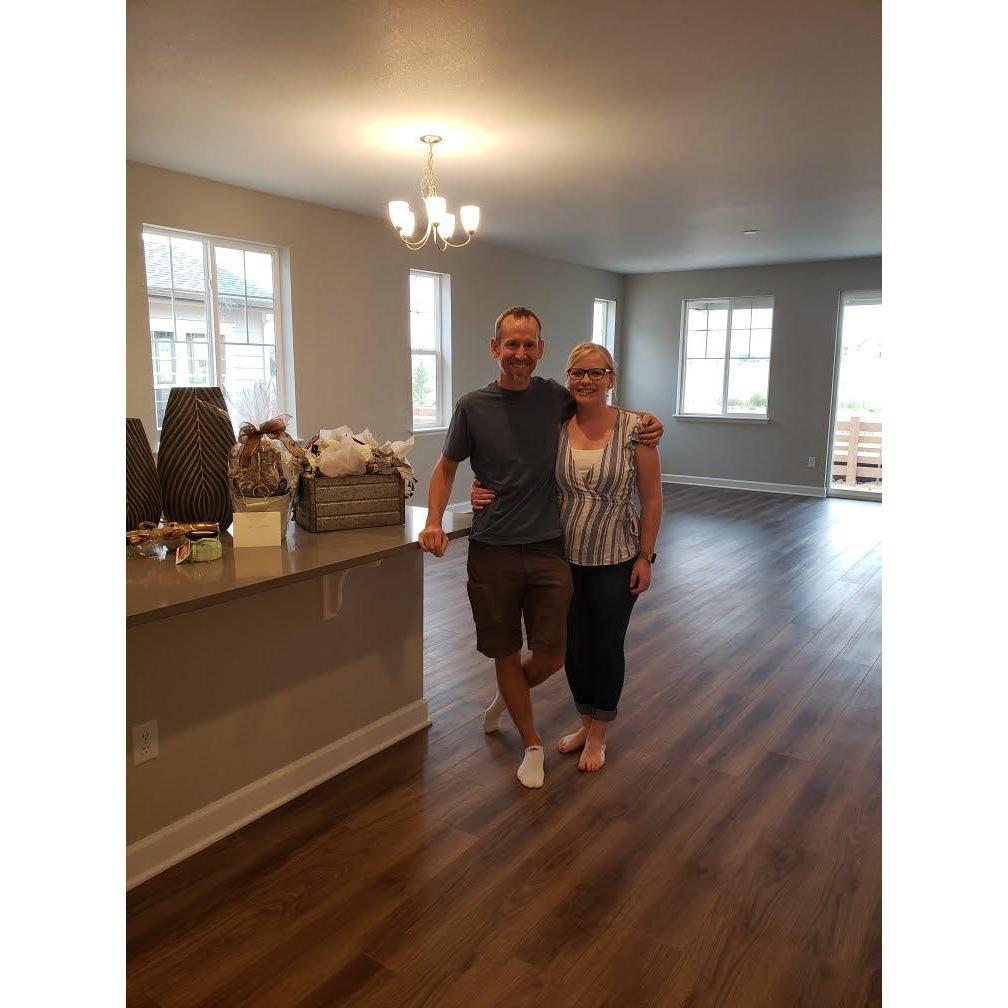 Doing our final walk through the morning we closed on our house! 8/16/2019