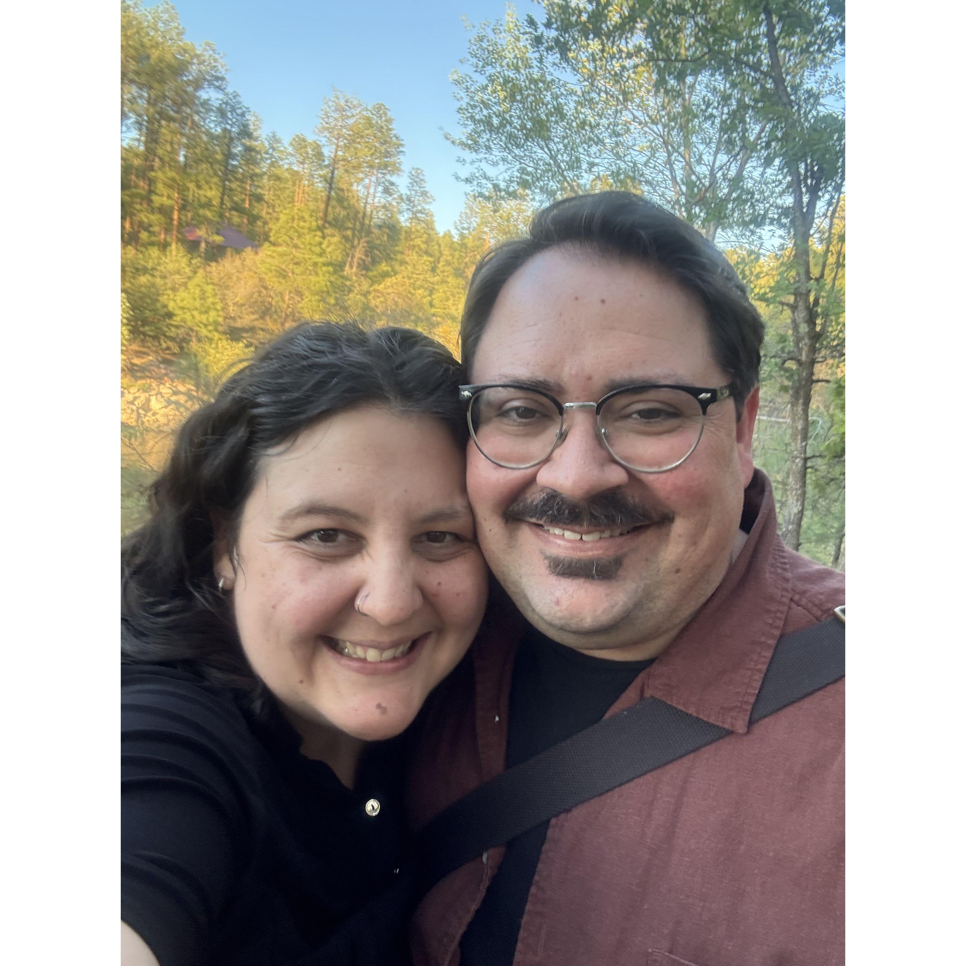 Where we got engaged: Goldwater Lake in Prescott!