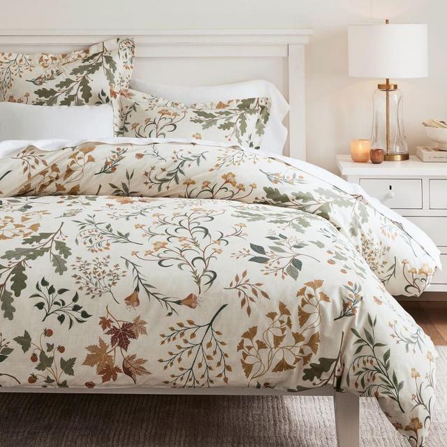 Autumn Botanical Duvet Cover, King/Cal. King