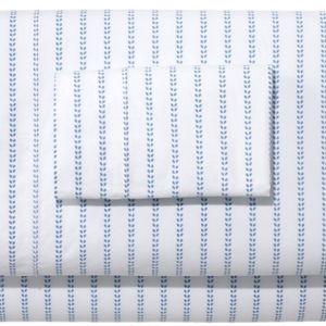 L.L.Bean Full Sunwashed Percale Sheet Collection - Peak Blue