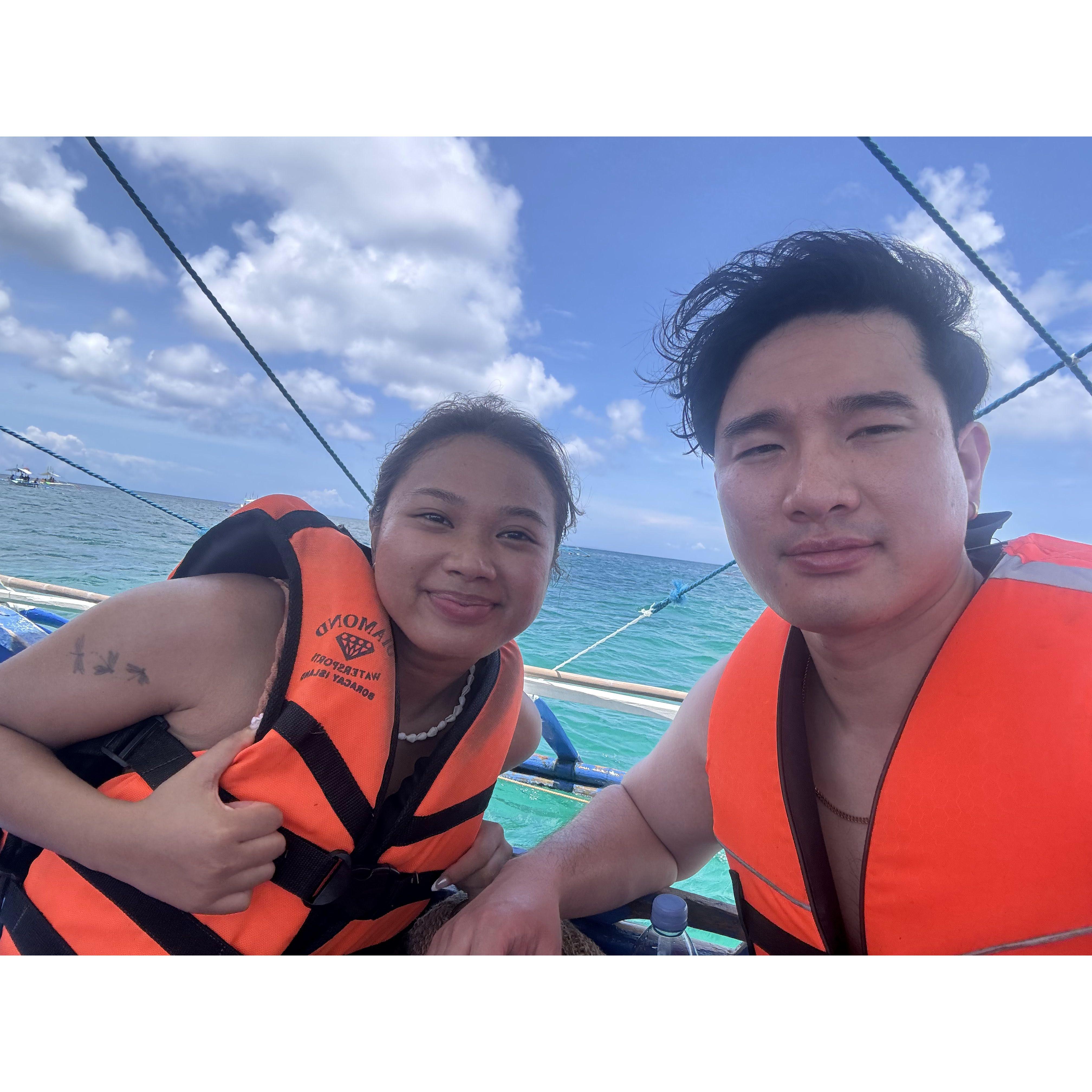Island hopping in Boracay, Philippines