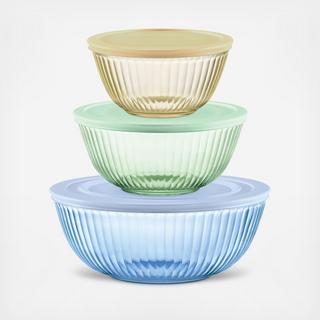 Colors Sculpted Tinted Dreams 6-Piece Mixing Bowl Set