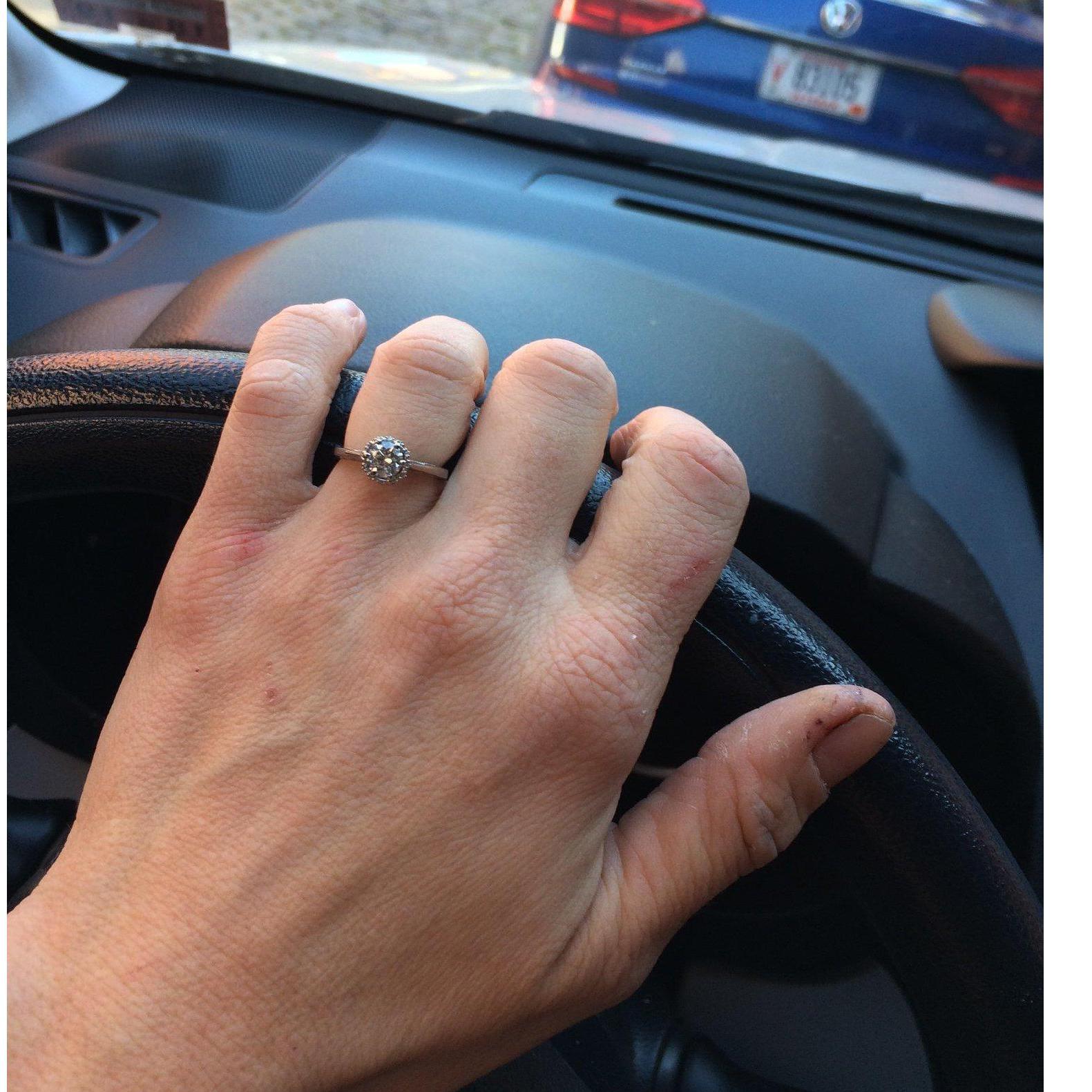 Perfect fit from Market Square Jewlers. Those are working hands!