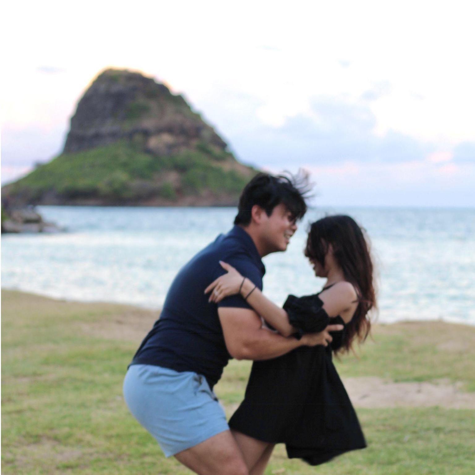 after the proposal at chinaman's hat s/o tri an