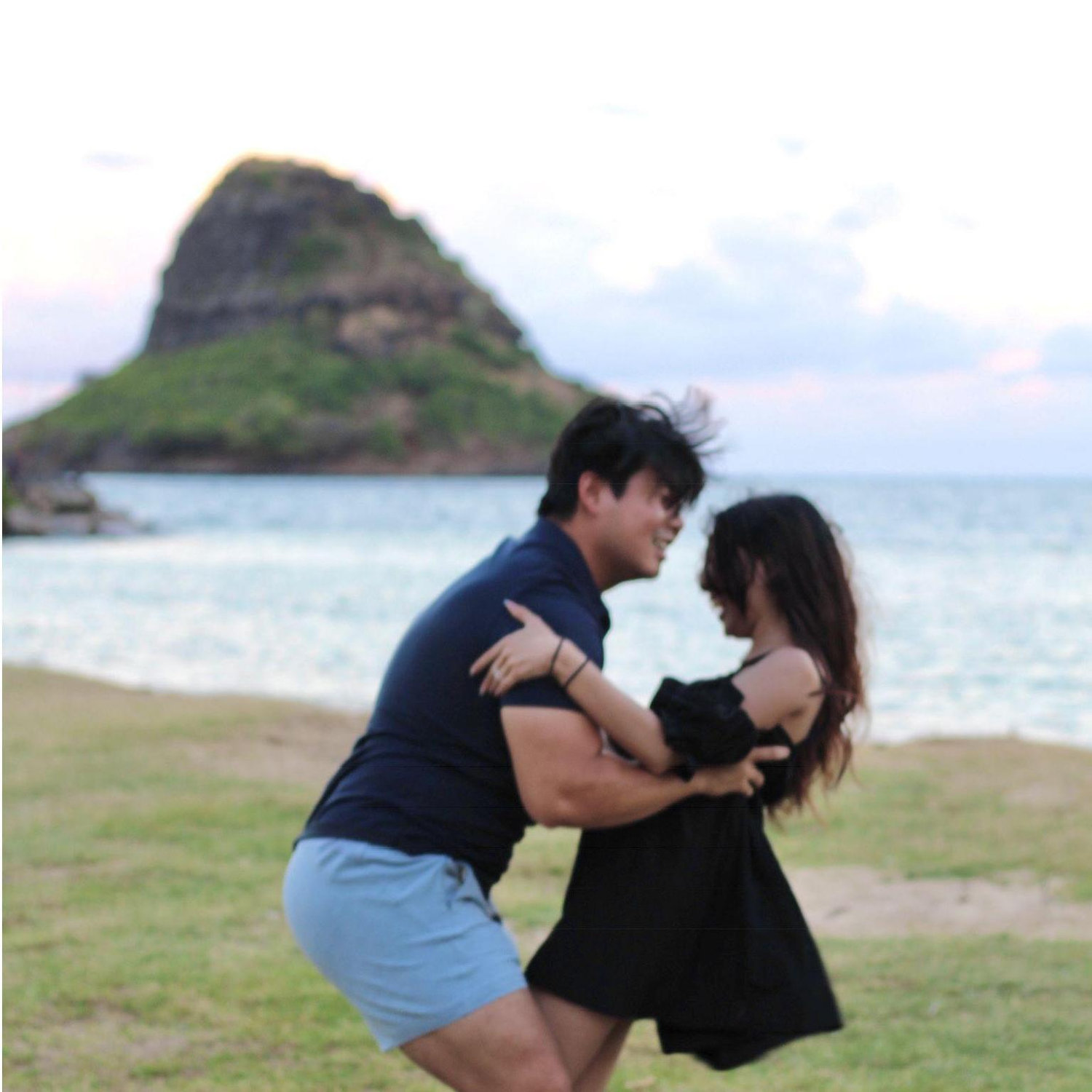 after the proposal at chinaman's hat s/o tri an