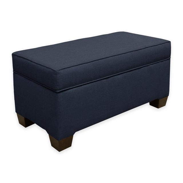 Linen Storage Bench in Navy