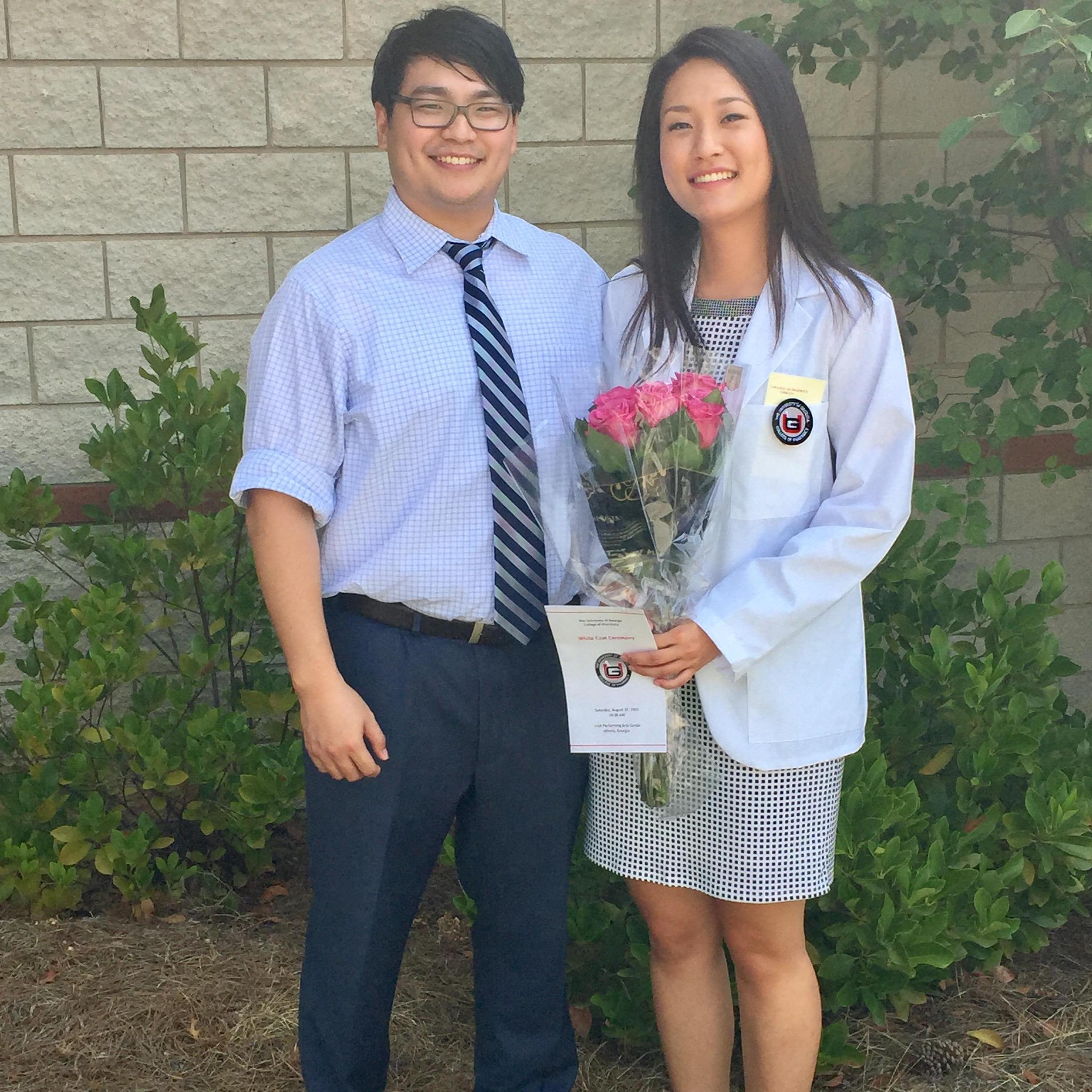 At Cindy's White Coat ceremony