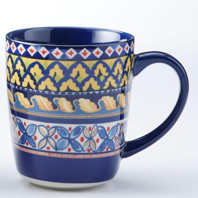 Sicily Mugs, Set of 4, Blue
