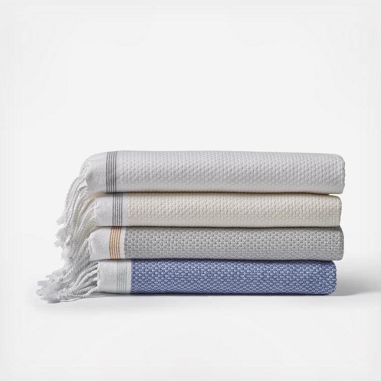 SONOMA Heathered 6 pc Bath Hand Washcloth Towel Set - Two Tone Gray -New