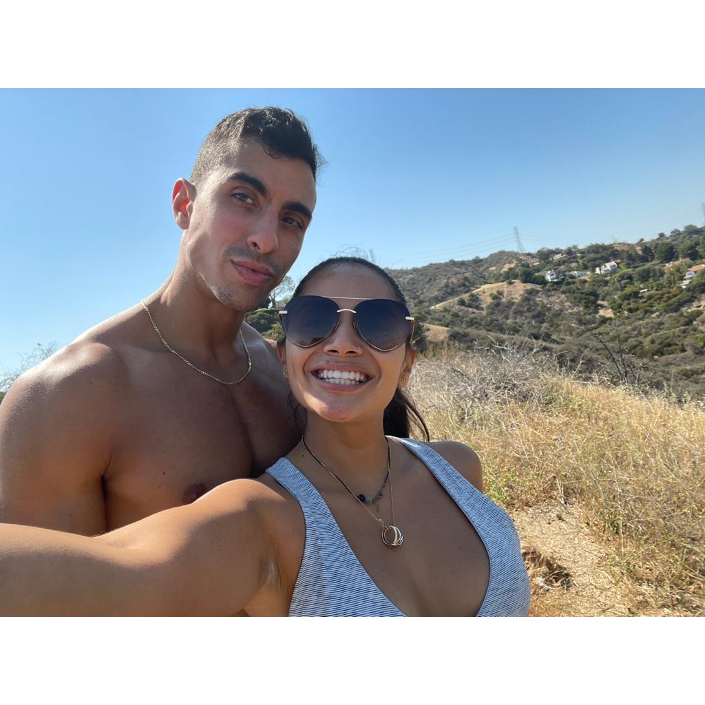 Hiking through Runyon Canyon 
6.19.21