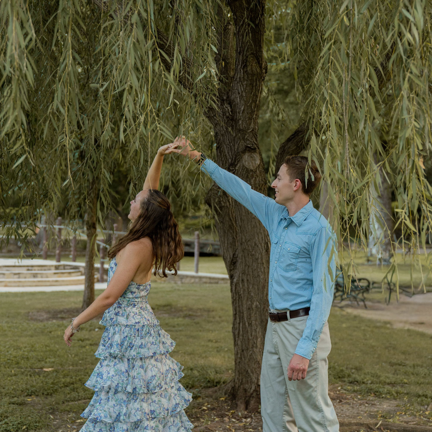 Jackson loves spinning Zoe over and over till she makes him stop when they dance (Which he also did here)