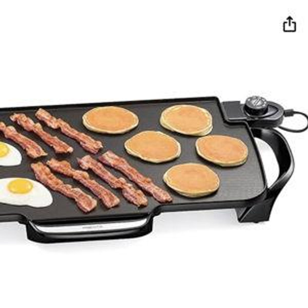 Presto Electric Griddle Black, 22-inch