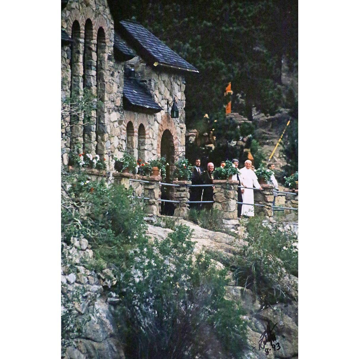 August 13, 1993 - Pope John Paul II visited and prayed at St. Catherine of Siena Chapel.