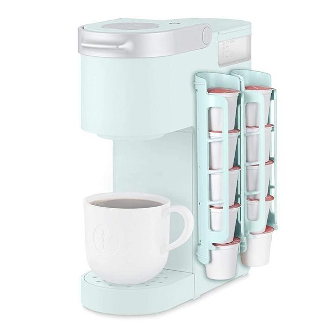  STORAGENIE Coffee Pod Holder for Keurig K-cup, Side Mount K Cup  Storage, Perfect for Small Counters (2 Rows/For 10 K Cups, PINK) : Home &  Kitchen
