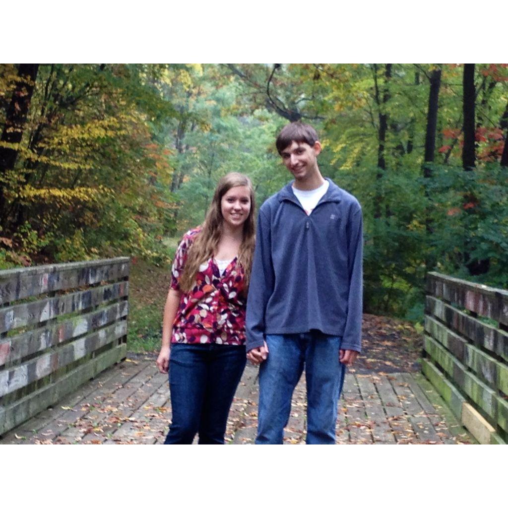 At Steven's family cottage the year they met, 2013.