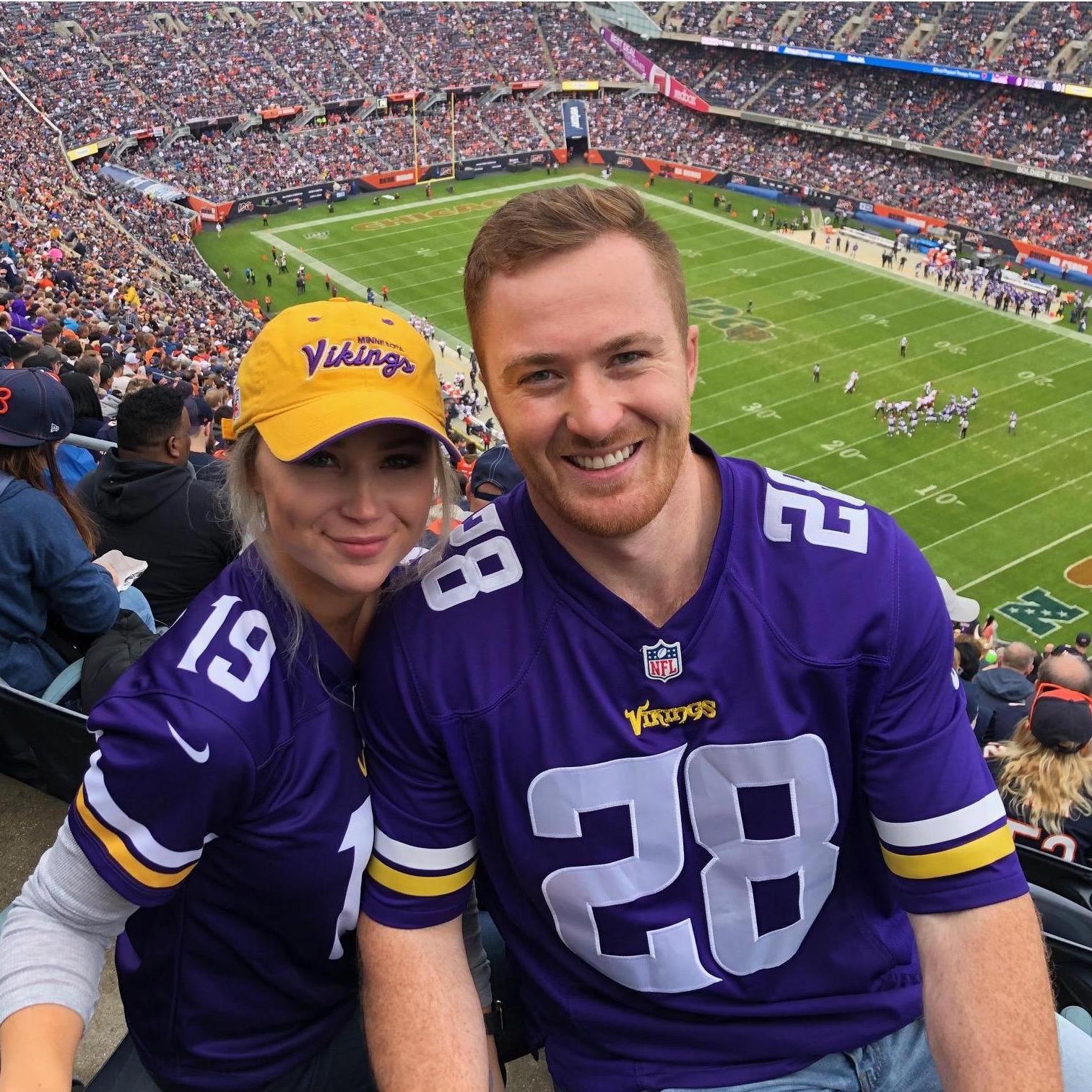 Vikings vs Bears Game. Ben made me be a Vikings fan in my hometown we all know how that went...