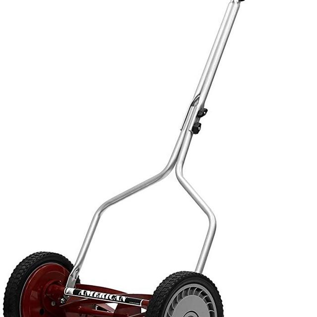 American Lawn Mower Company 1304-14 14-Inch 5-Blade Push Reel Lawn Mower, Red