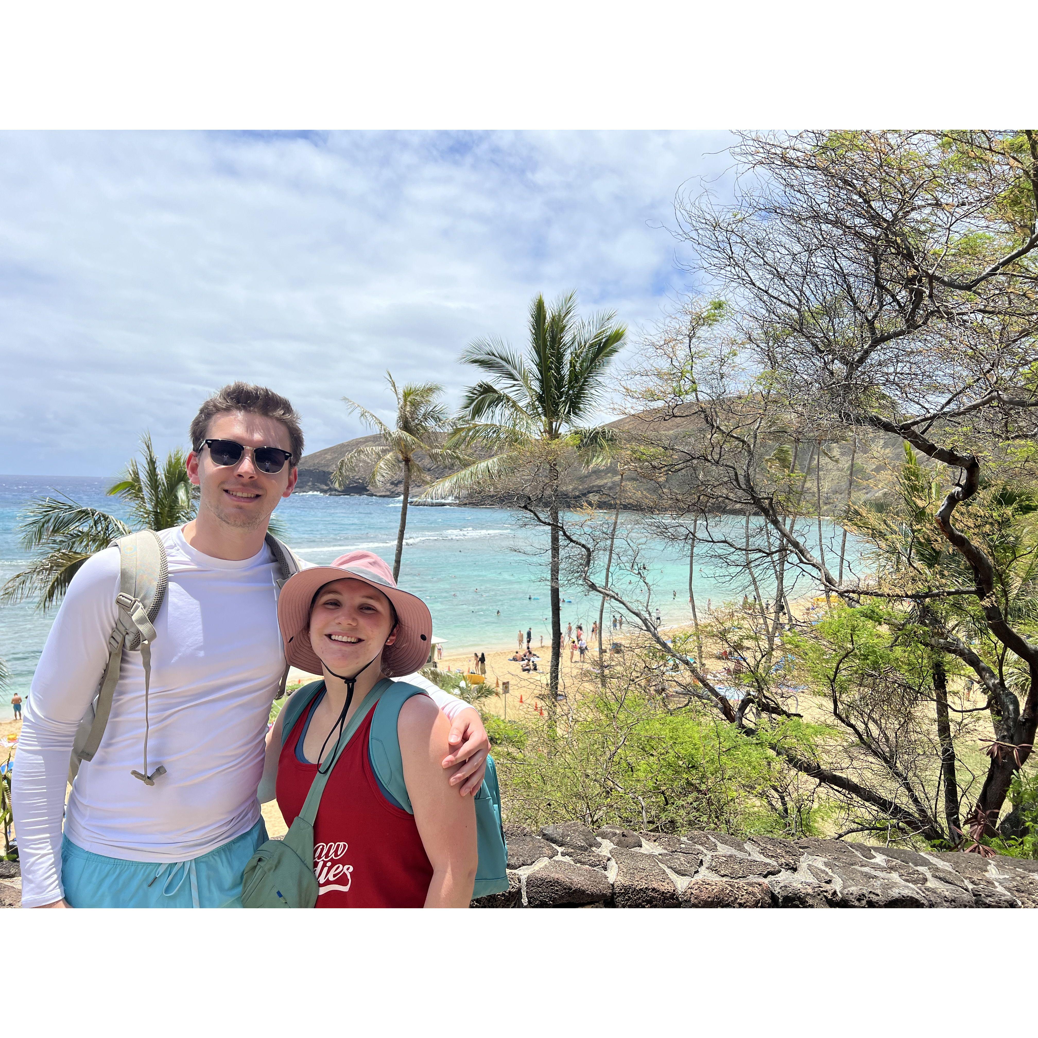 The day before... Laura is still entirely unaware.
Hanauma Bay Nature Preserve, HI