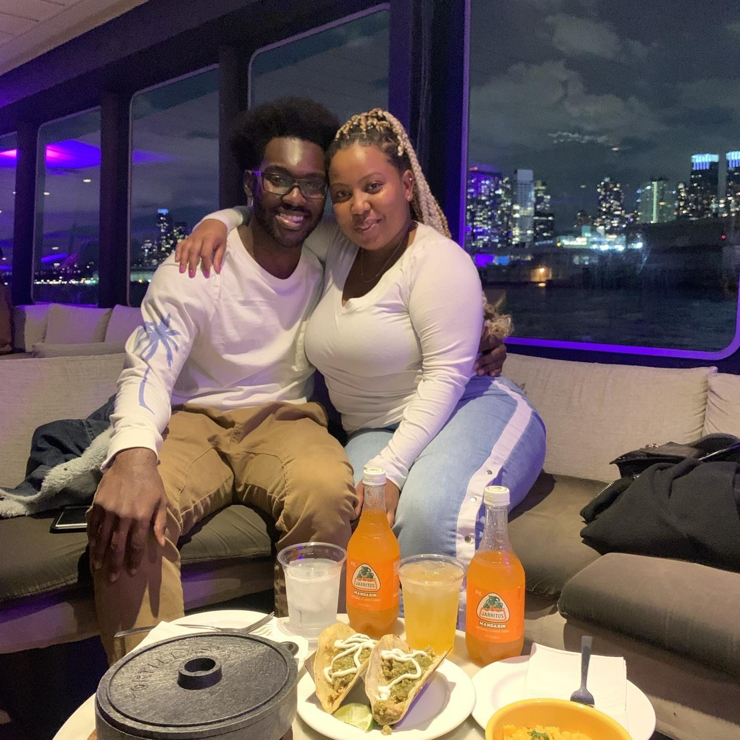 At the time Venrick was at Montclair University in Jersey and Etsub was at Albright College in PA. Luckily, Etsub was volunteering at New York Fashion week and Montclair was just a train ride to NYC.