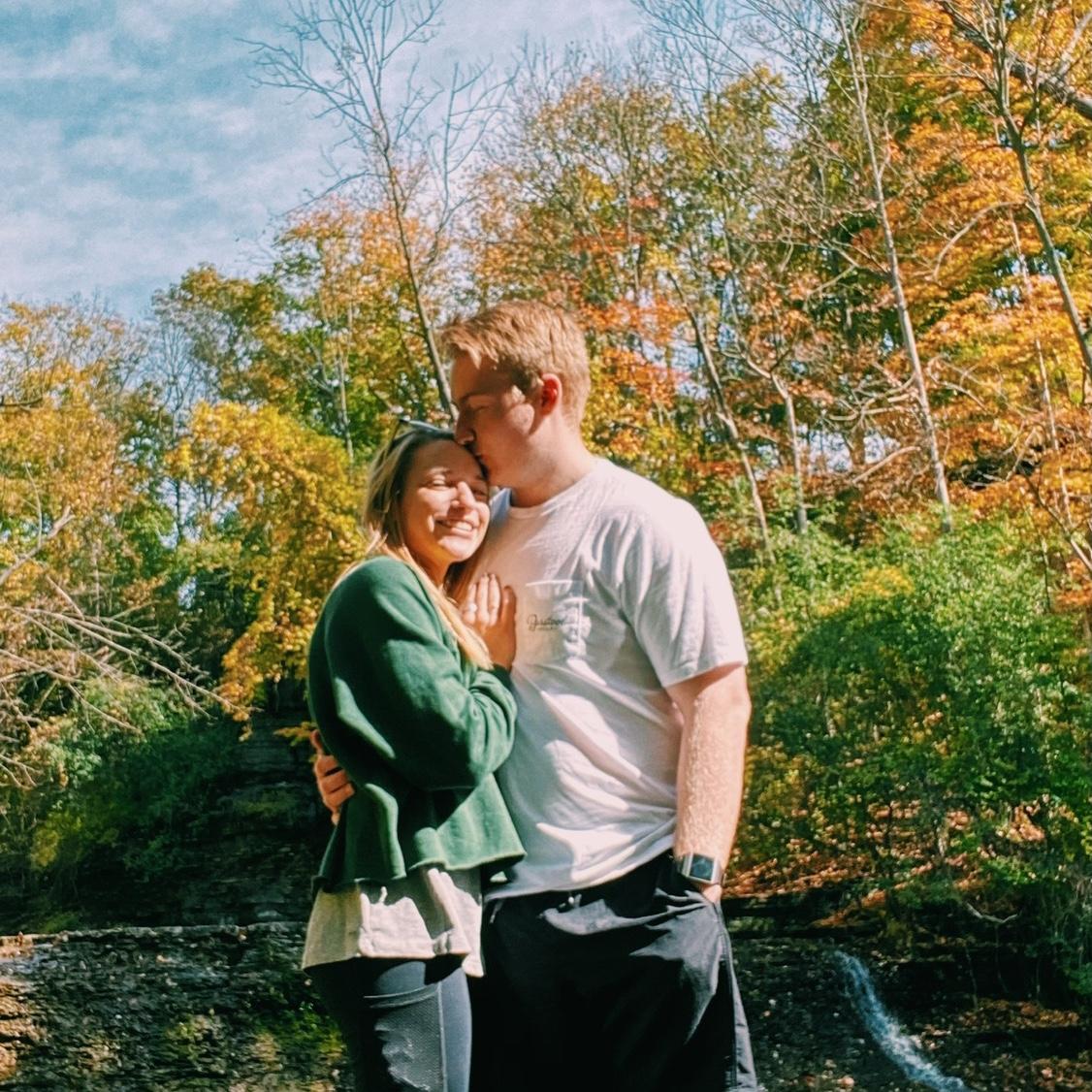 Our second date - John planned a day to hike and grab lunch in Ithaca.