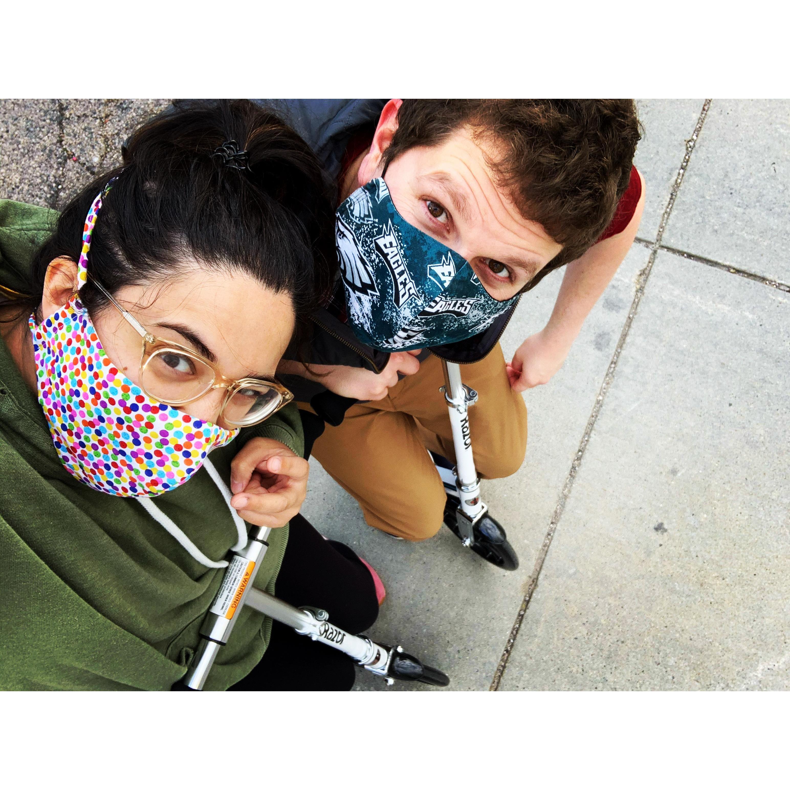 Making the most out of quarantine- scooting!!