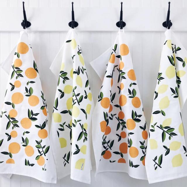 Tea Towel Citrus (Vintage Orange)