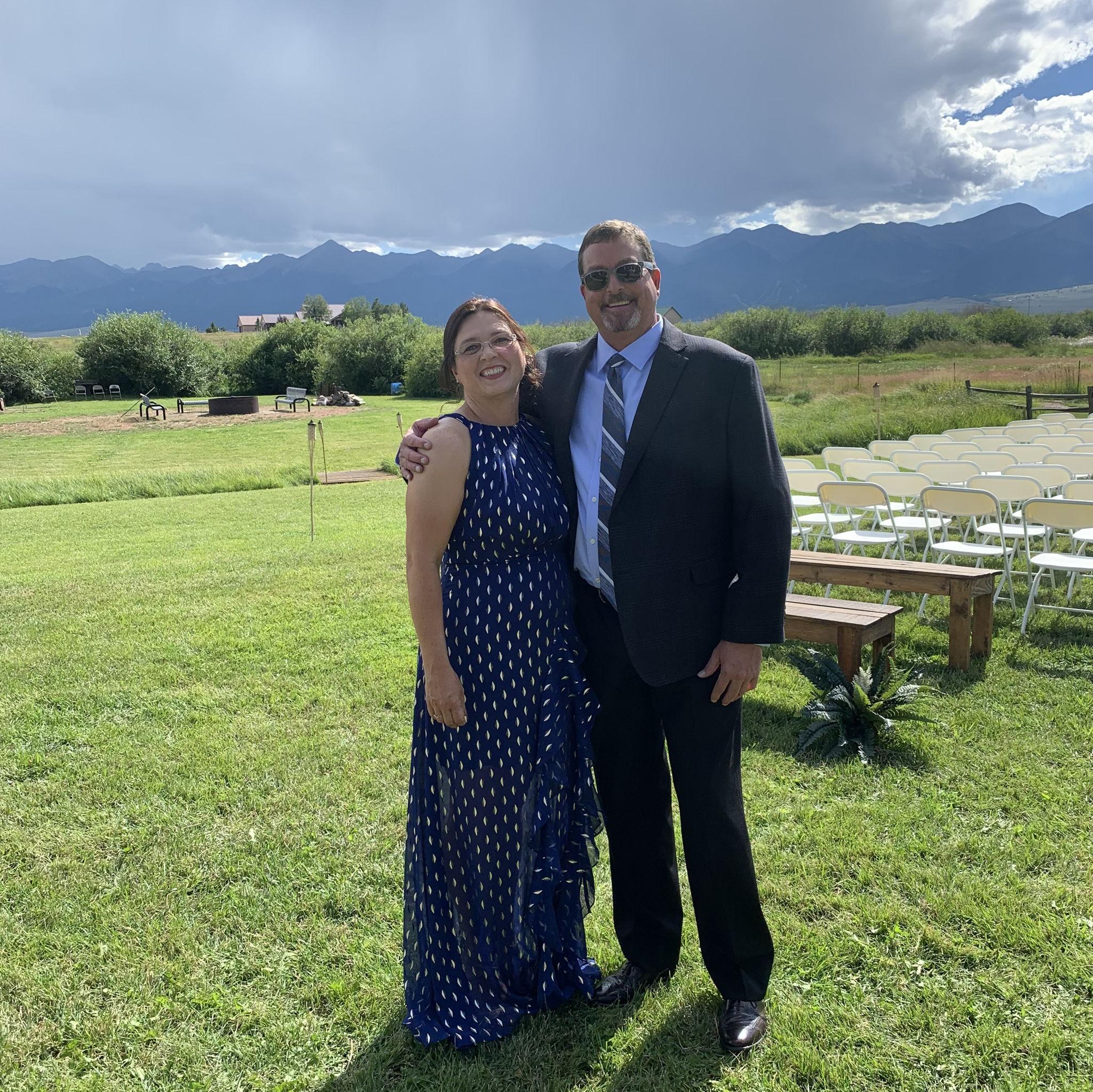 A wedding in Colorado. This was the wedding Matthew had found his Claudia.