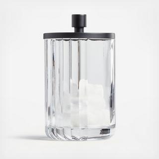 Ribbed Glass Canister