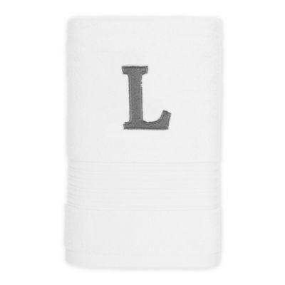 Avanti Monogram Block Letter "L" Hand Towel