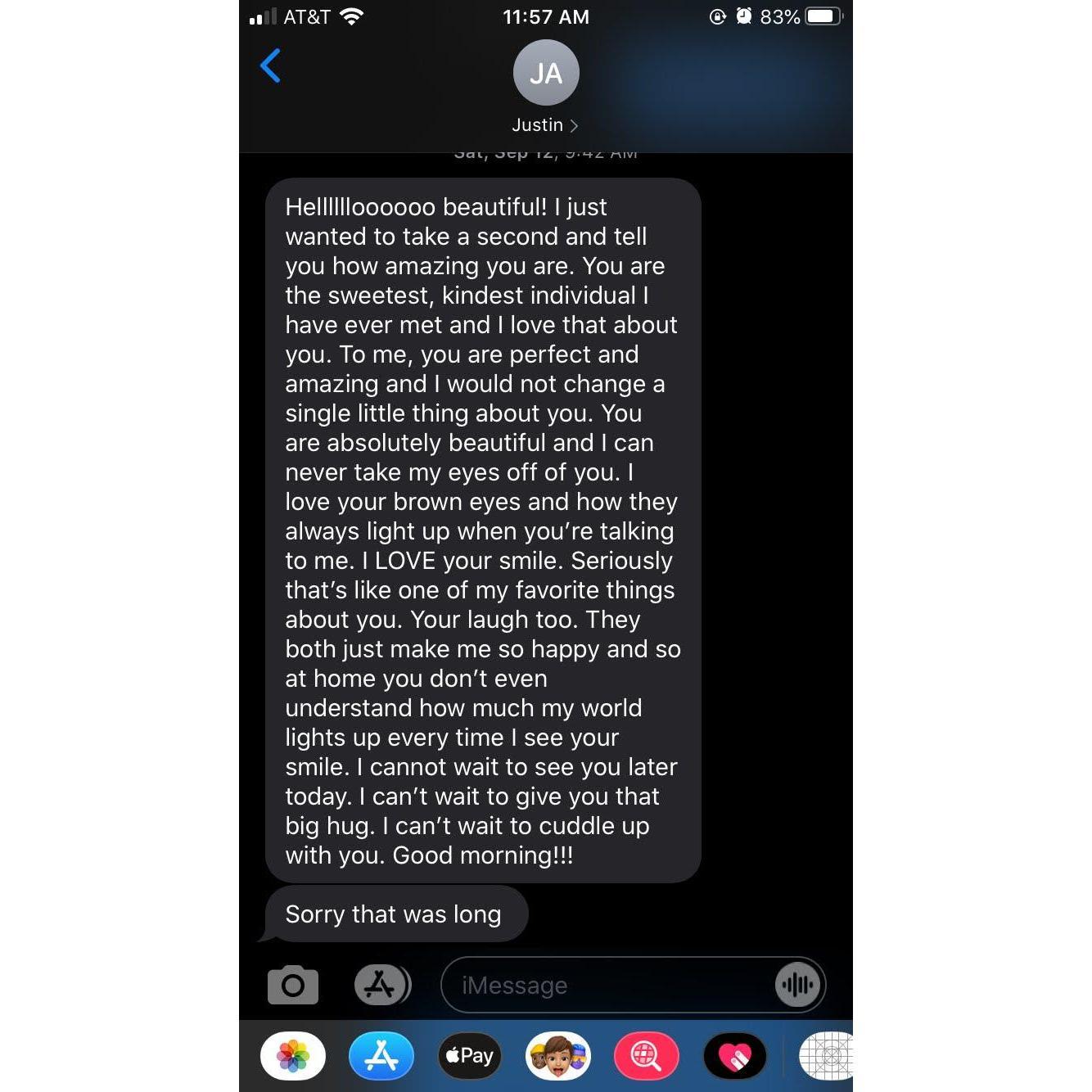 waking up to texts like this <3