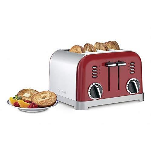Cuisinart CPT-180MR Classic 4-Slice Toaster, Metallic Red