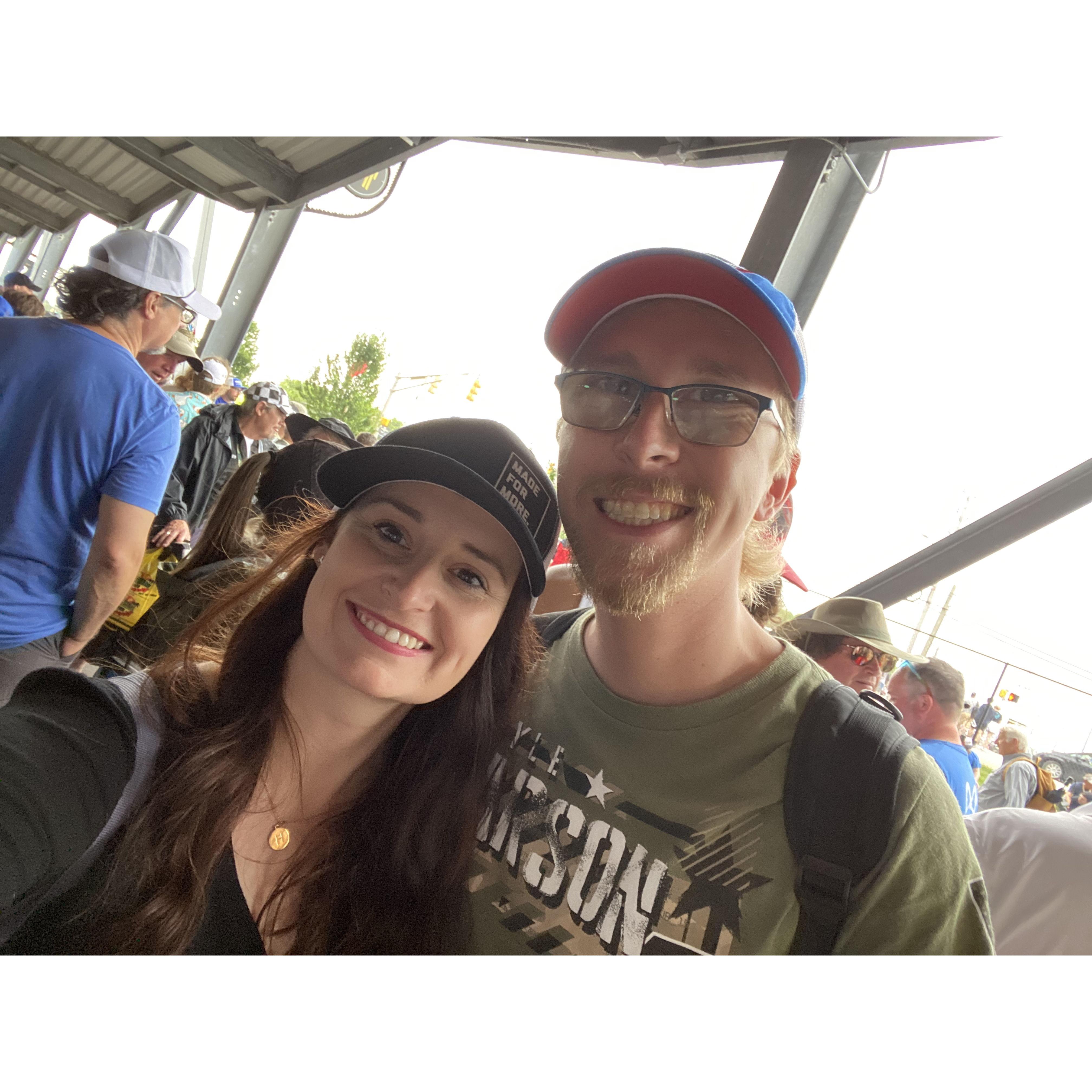 Our first race at the Indy500!