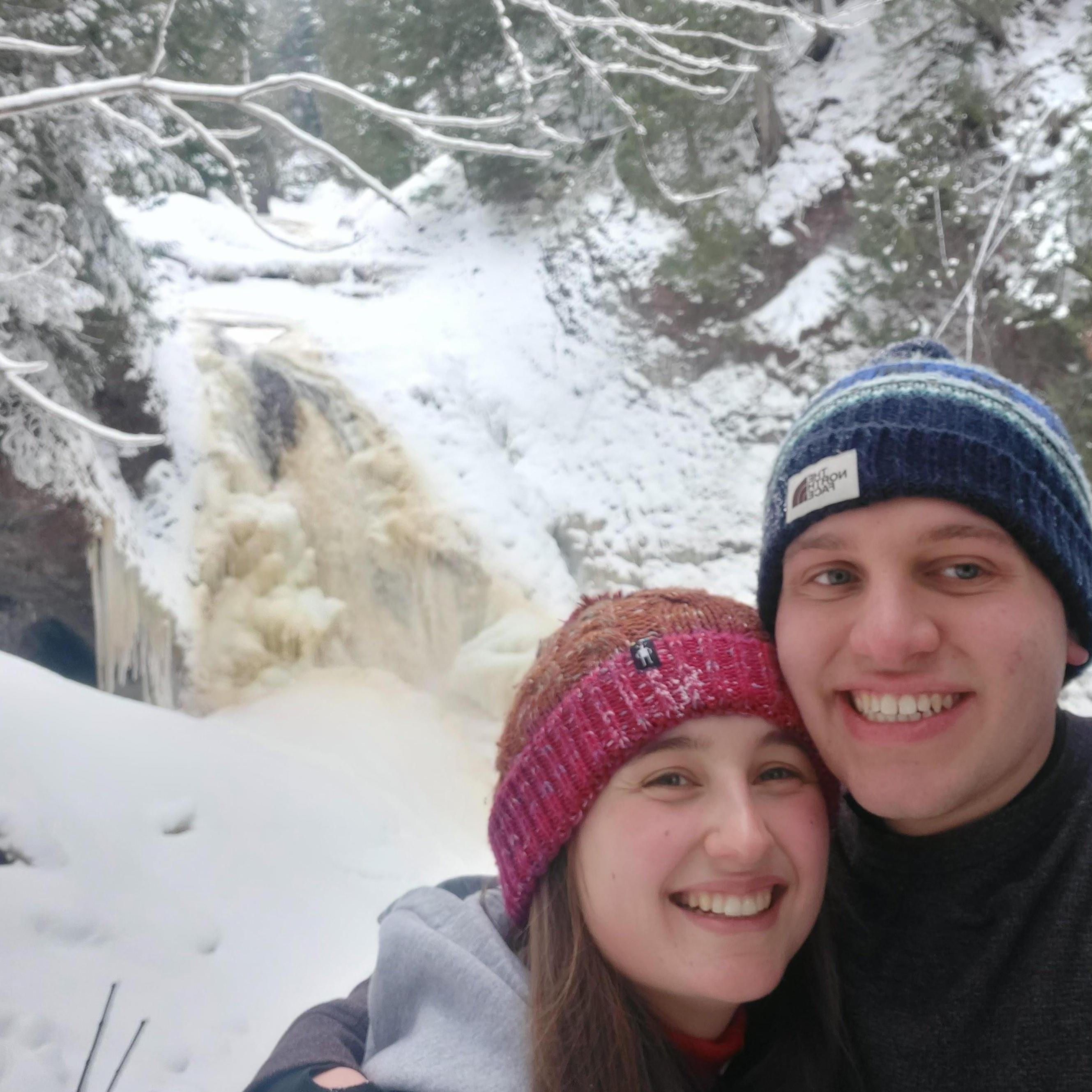 Us on a waterfall hike in the UP
