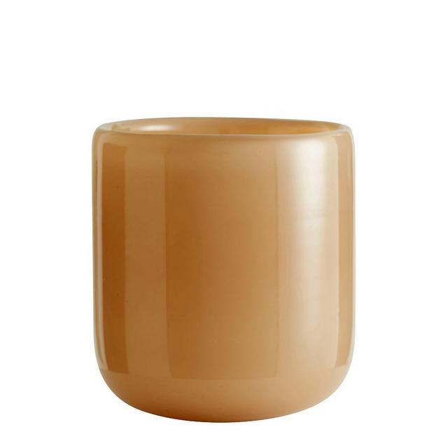 Mineral Glass Votive Candle Holder, Melon, Small