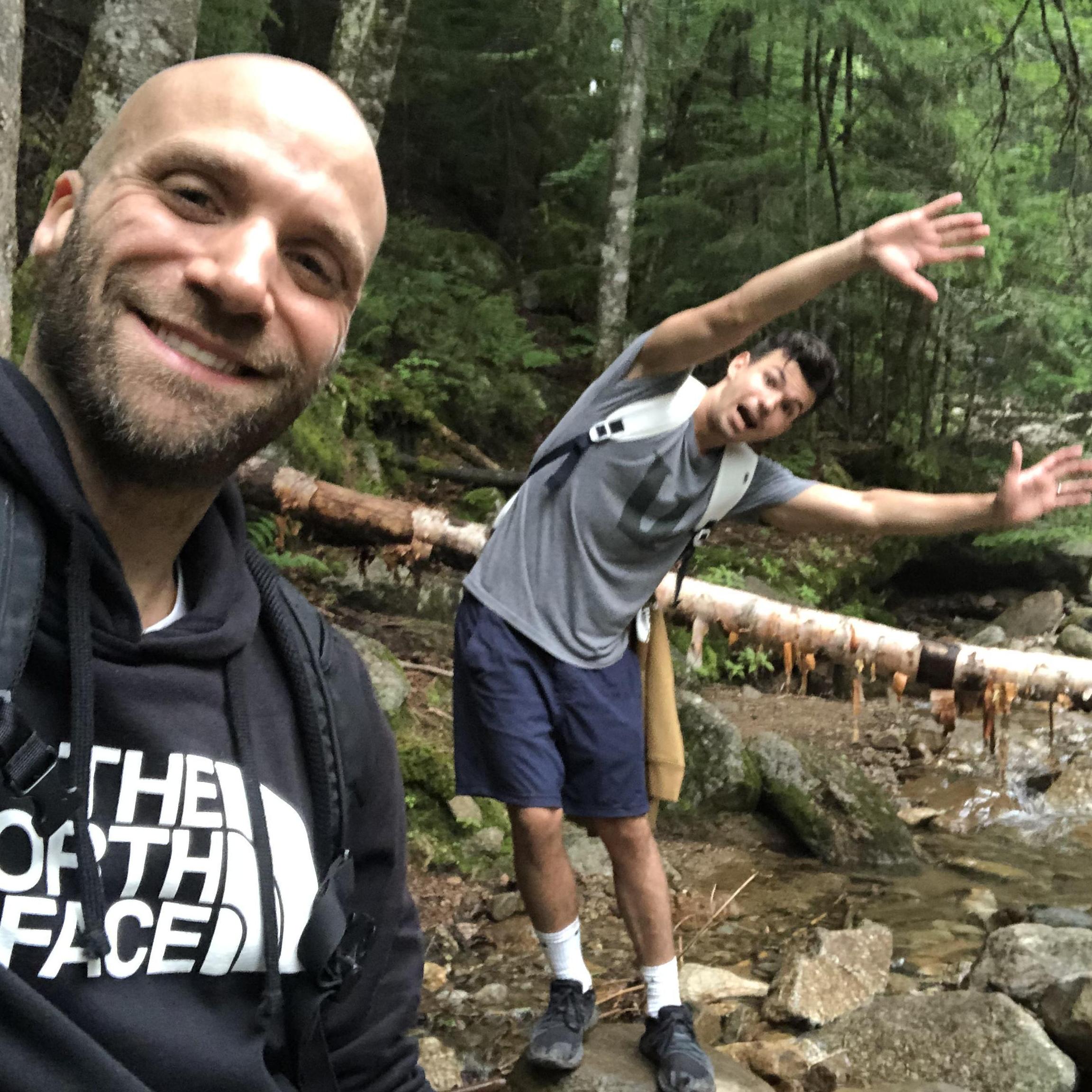 Our 12 mile hike after getting engaged : )