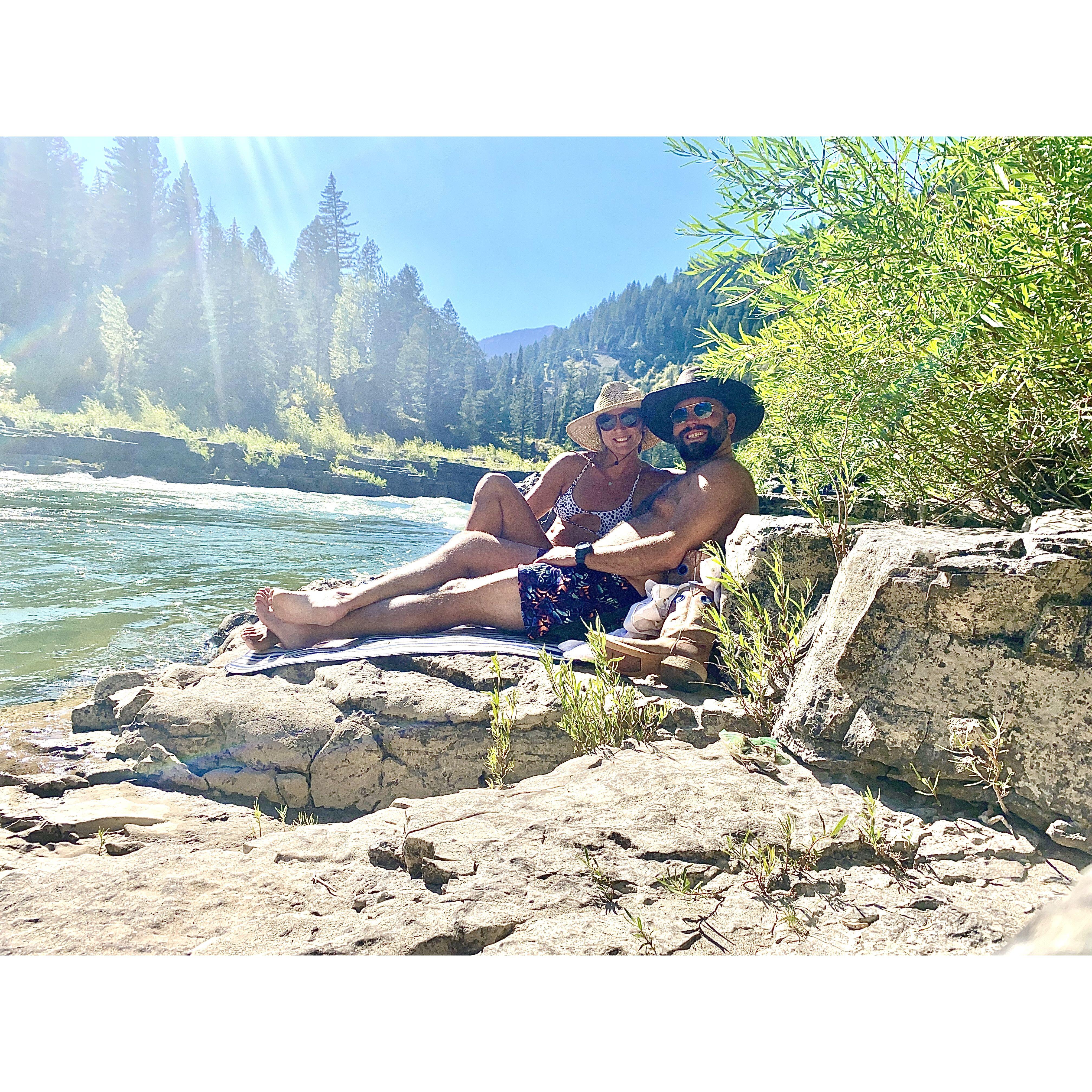 My birthday 2022- We went horseback riding and then took a cool dip on the Snake River.