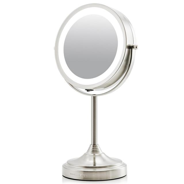 Ovente 7" Dual Sided Tabletop Makeup Mirror with LED