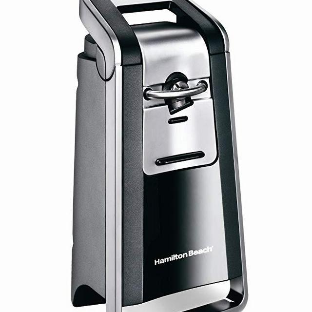 Hamilton Beach 76607 Smooth Touch Can Opener, Black and Chrome