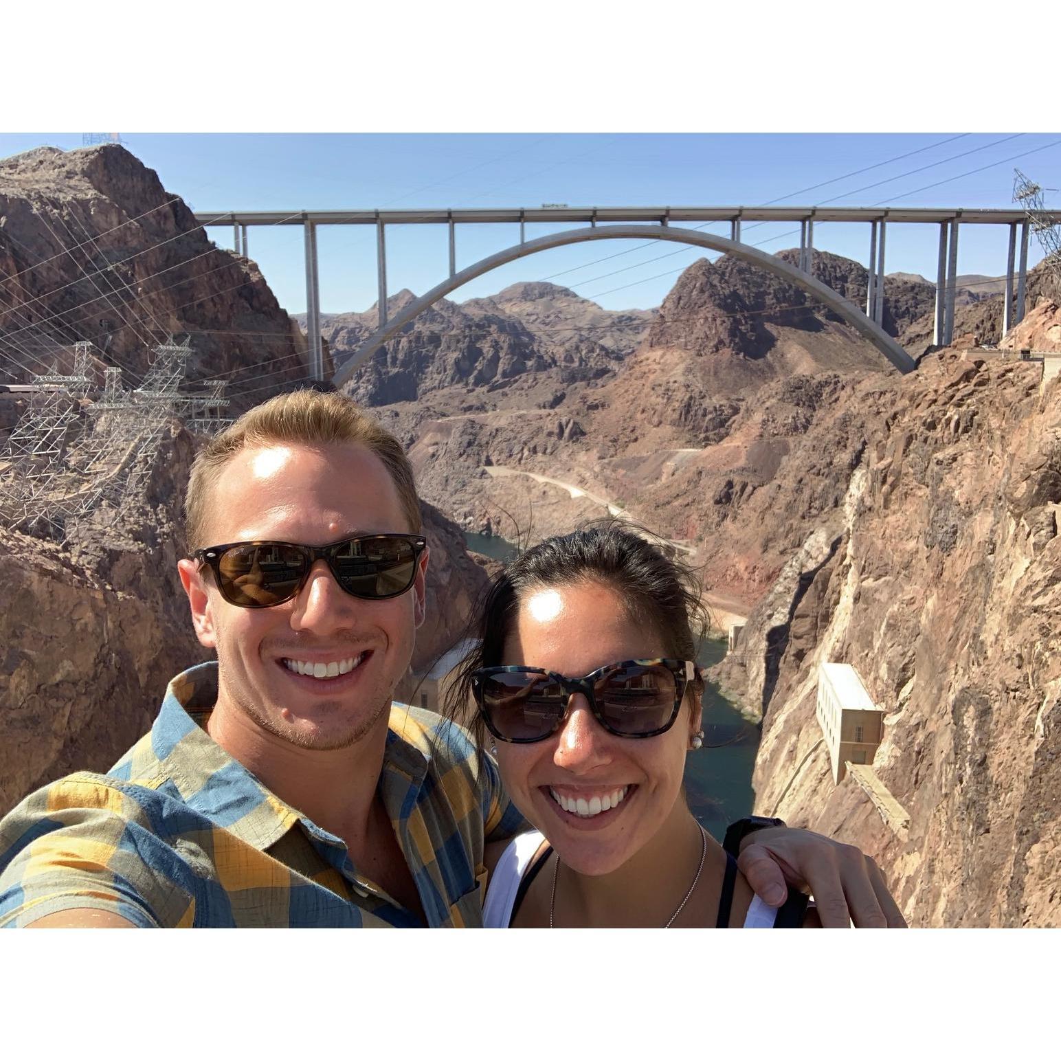 Visiting the Hoover Dam (I was super hung over but you can't even tell..)