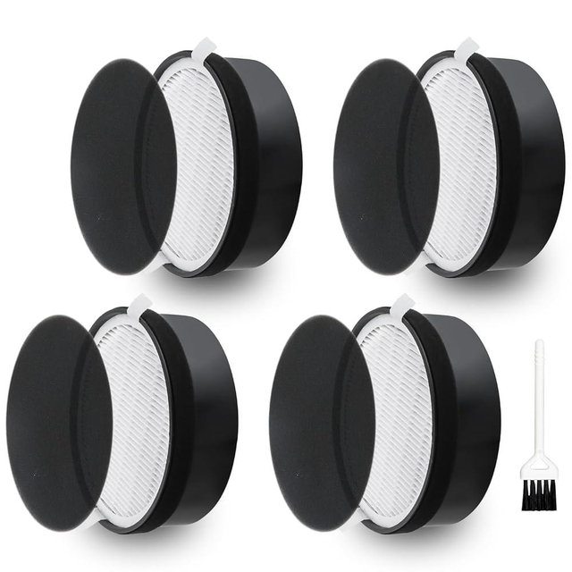 Improvedhand LV-H132 Filter Replacement for LEVOIT LV-H132 Air Puri-fier, 3-in-1 Pre, H13 True HEPA and Activated Carbon Filtration System, Replace LV-H132-RF - 4 Pack