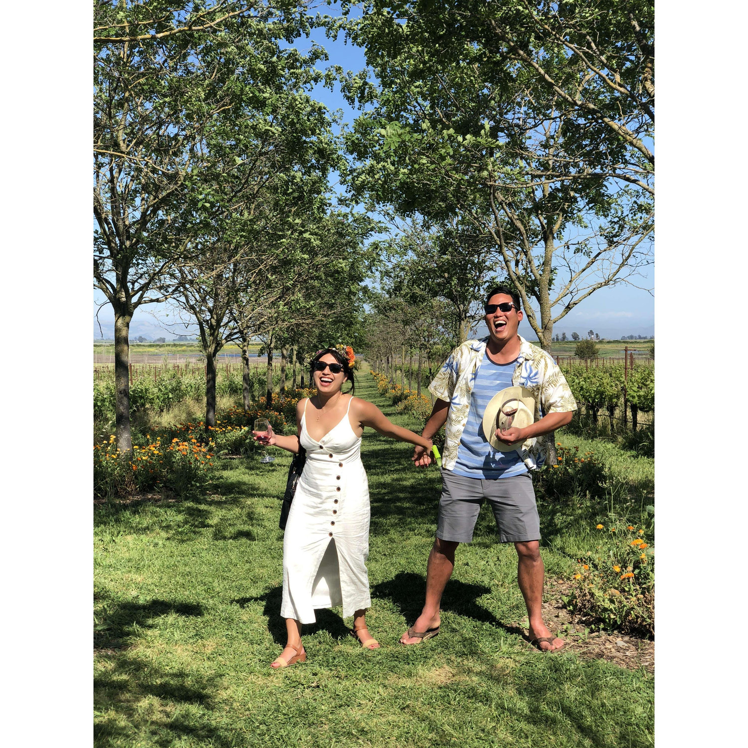 Wine happy in Sonoma, California