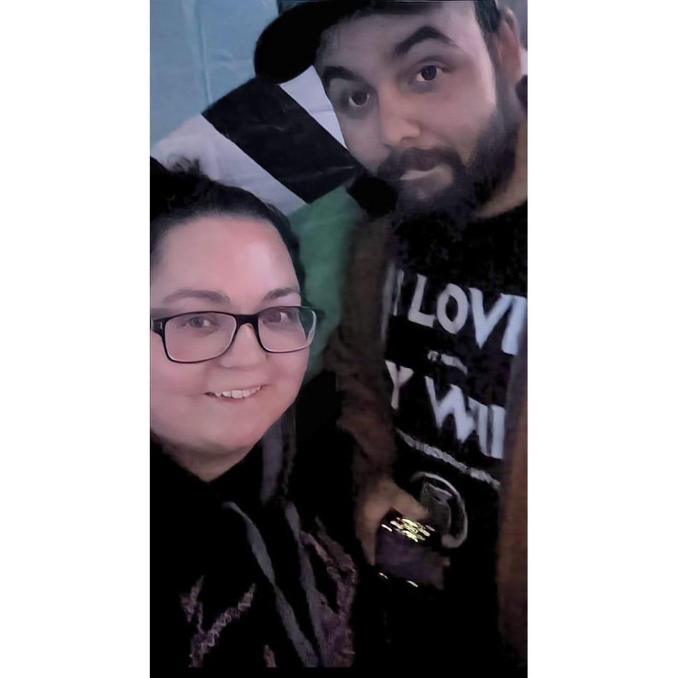 Us together at Blink in downtown Cincinnati