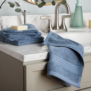 Everyday Dobby Border Washcloth, Set of 4