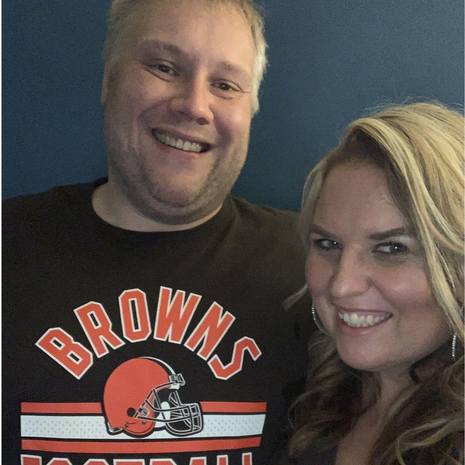 Getting ready to watch the Brown's game.