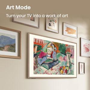 Hisense 55-Inch CanvasTV Series Dolby Vision HDR Google Smart TV (55S7N, 2024 Model) - Art Mode, Anti-Glare Panel, Hi-Matte Display, Frame & UltraSlim Wall Mount Included, 144Hz
