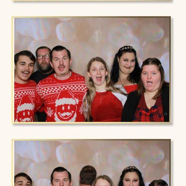 Christmas Eve service with friends and family