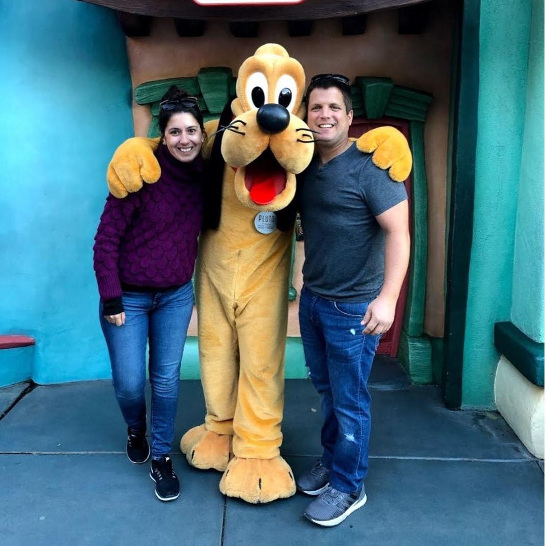 Pluto and us! Disneyland, CA 2018