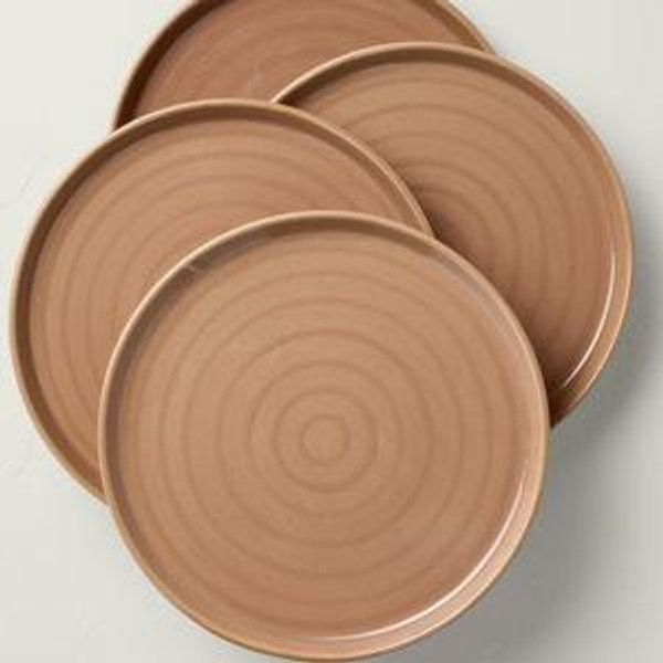 8.5" Flared Brim Stoneware Salad Plate - Hearth & Hand™ with Magnolia - Cosmic Rust