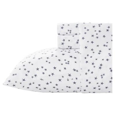 Microfiber Printed Sheet Set (Twin)Gray Stars