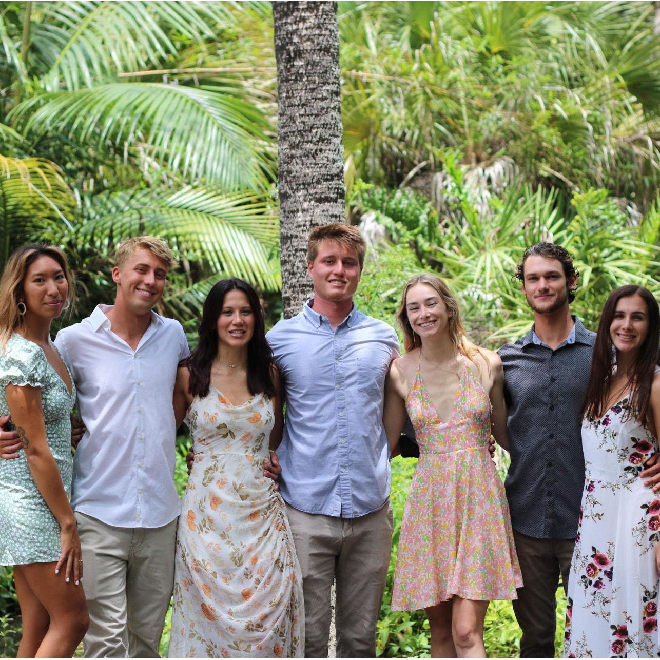 Loan, Jon, Dana, Wyatt, Haley, Sean, and Kaytie - graduation, May 2021.